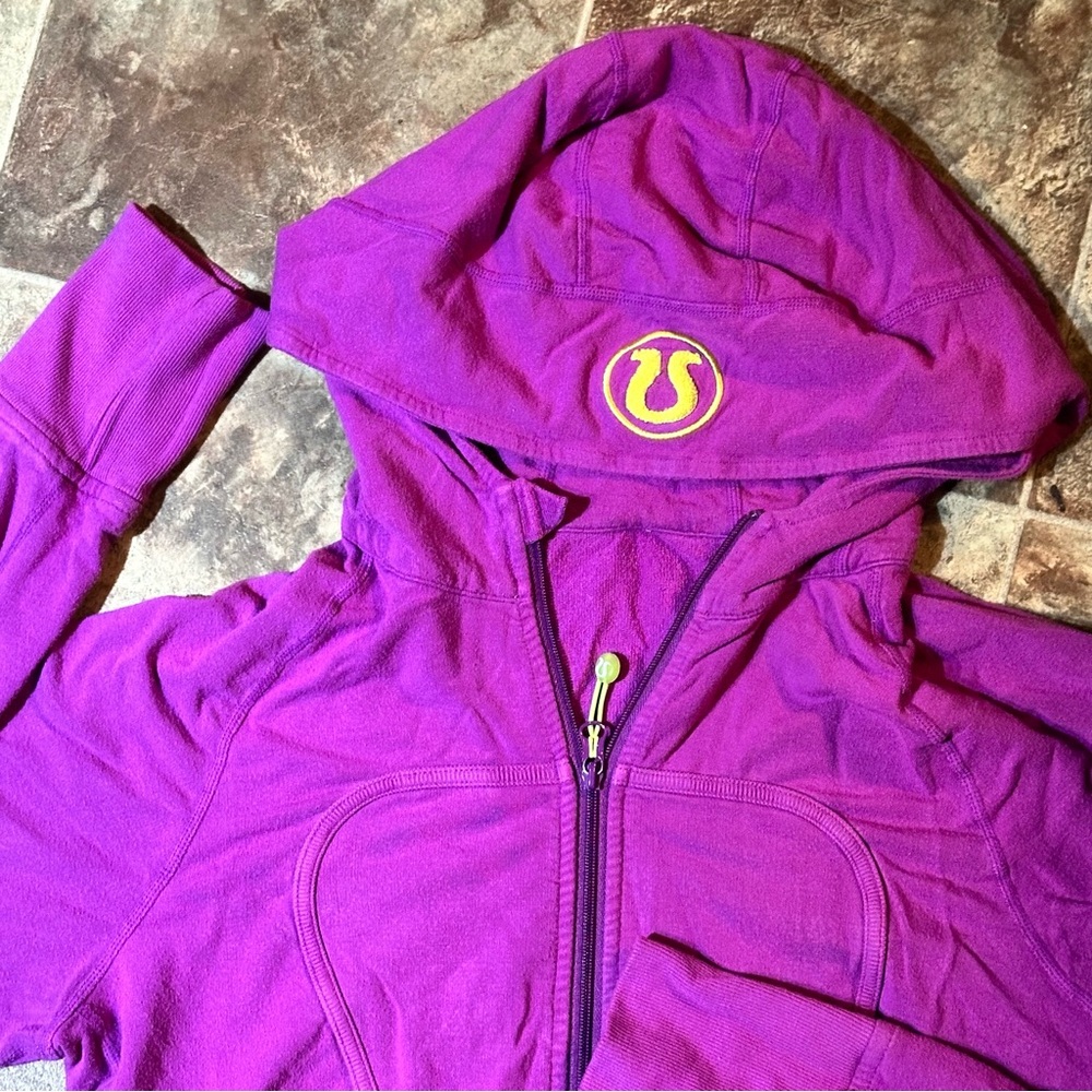 SALE!! Vintage thin scuba hoodie raised omega lime green detail